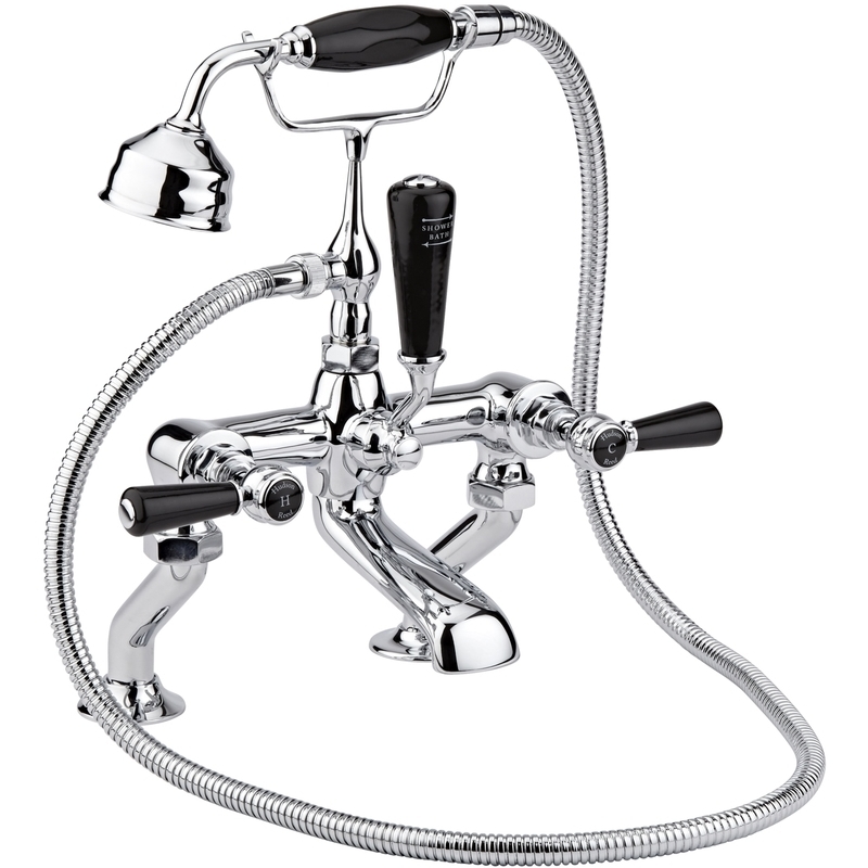 Hudson Reed Black Topaz Lever Bath Shower Mixer Hexagonal Hudson Reed Black Topaz Lever Bath Shower Mixer Hexagonal
