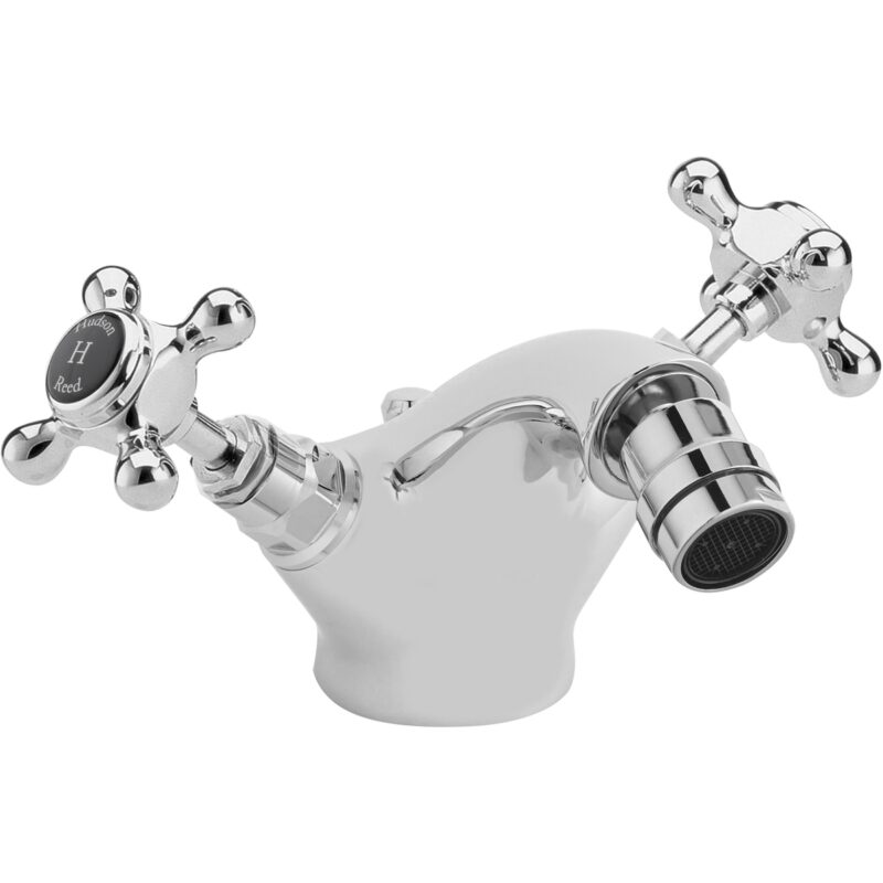 Hudson Reed Black Topaz Crosshead Bidet Tap Hexagonal Collar Hudson Reed Black Topaz Crosshead Bidet Tap Hexagonal Collar