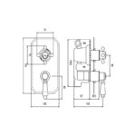Hudson Reed Black Topaz Twin Shower Valve with Diverter