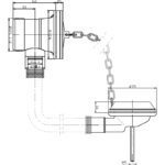 Hudson Reed Bath Waste with Link Chain