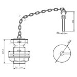 Hudson Reed Basin Waste with Link Chain
