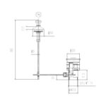 Hudson Reed Pull Up Basin Waste Black