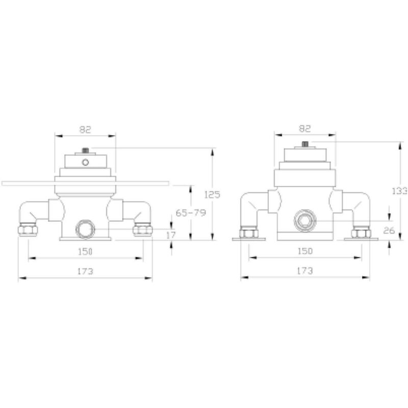 Hudson Reed Tec Dual Exposed Thermostatic Shower Valve