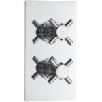 Hudson Reed Tec Crosshead Twin Shower Valve with Diverter