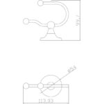 Hudson Reed Double Robe Hook