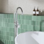 Hudson Reed Tec Chrome Floor Standing Bath Shower Mixer