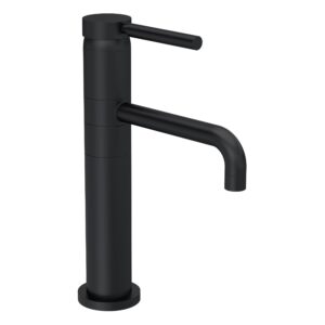 Hudson Reed Tec Matt Black High Rise Single Lever Basin Mixer