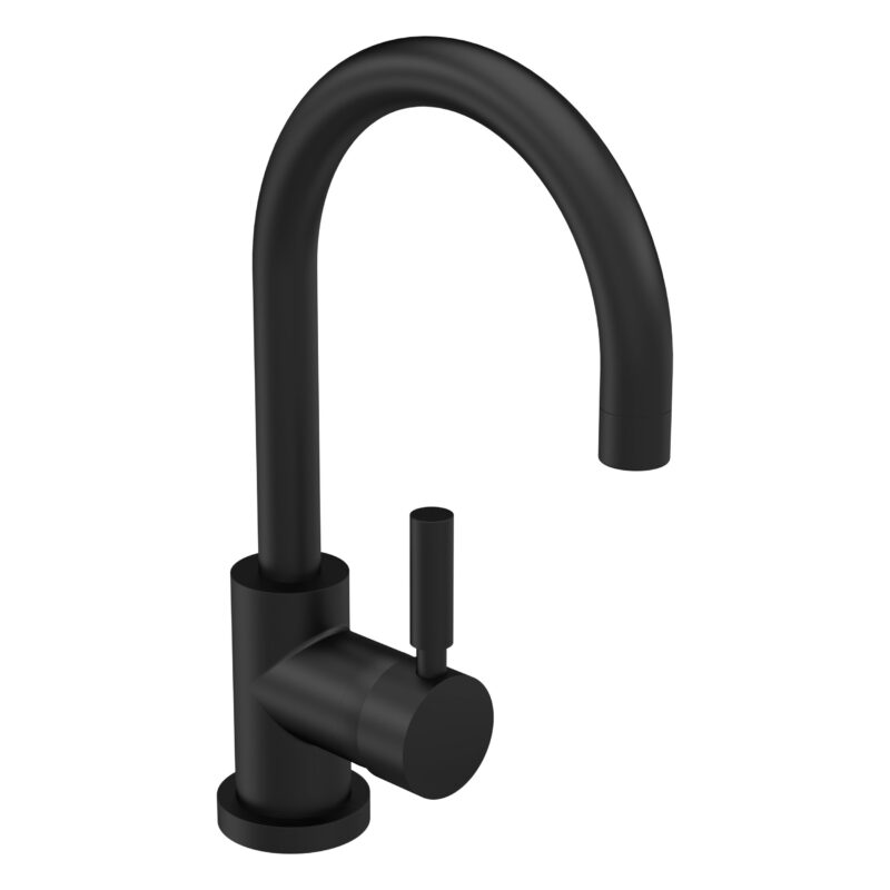 Hudson Reed Tec Matt Black Single Lever Basin Mixer with Push Button Waste Hudson Reed Tec Matt Black Single Lever Basin Mixer with Push Button Waste