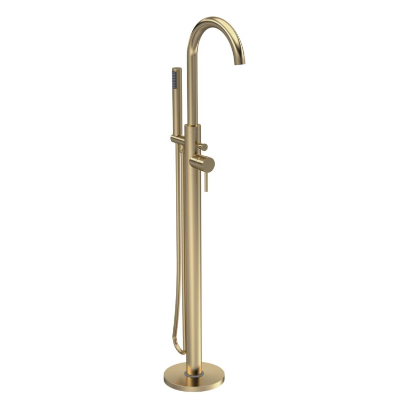 Hudson Reed Tec Brushed Brass Floorstanding Bath Shower Mixer Hudson Reed Tec Brushed Brass Floorstanding Bath Shower Mixer