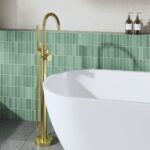 Hudson Reed Tec Brushed Brass Floorstanding Bath Shower Mixer