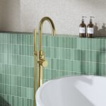Hudson Reed Tec Brushed Brass Floorstanding Bath Shower Mixer