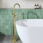 Hudson Reed Tec Brushed Brass Floorstanding Bath Shower Mixer