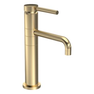 Hudson Reed Tec Brushed Brass Single Lever Basin Mixer