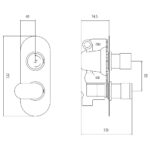 Hudson Reed Reign Twin Themostatic Shower Valve