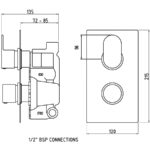 Hudson Reed Reign Twin Themostatic Shower Valve
