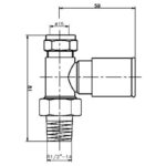 Hudson Reed Modern Straight Radiator Valve Pair Chrome