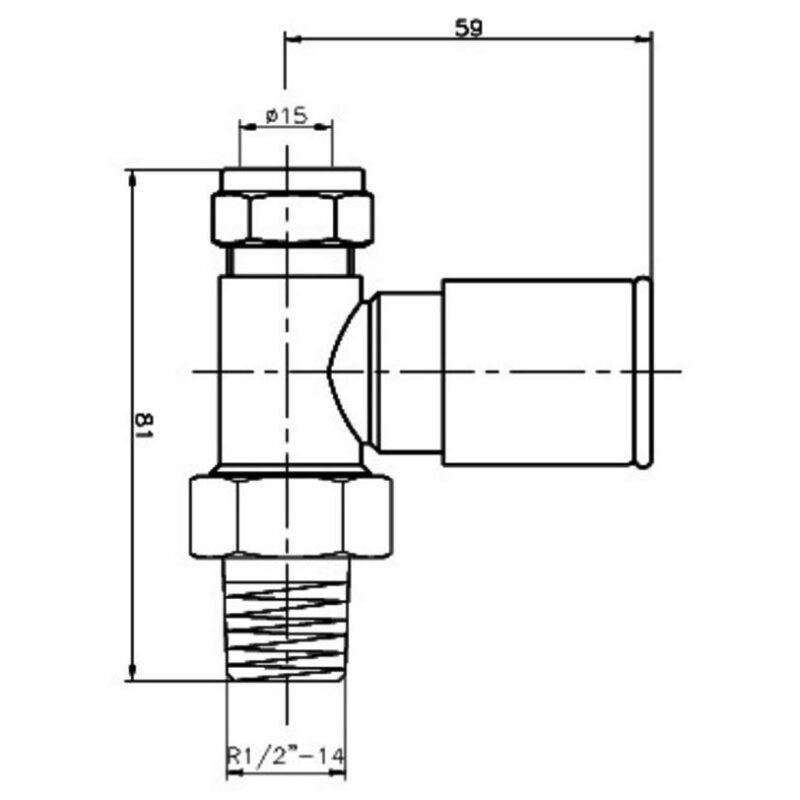 Hudson Reed Modern Straight Radiator Valve Pair Chrome