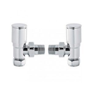 Hudson Reed Modern Angled Radiator Valve Pair Chrome