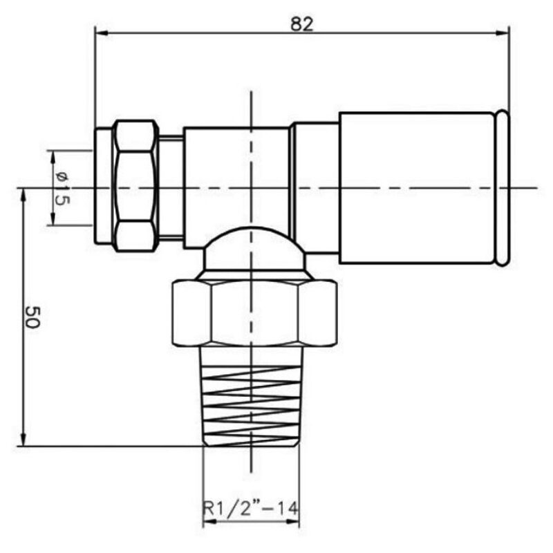 Hudson Reed Modern Angled Radiator Valve Pair Chrome