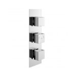 Hudson Reed Square Triple Shower Valve with Diverter