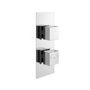 Hudson Reed Square Twin Shower Valve with Diverter