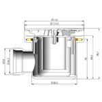 Hudson Reed Mega Flow Shower Waste Brushed Brass
