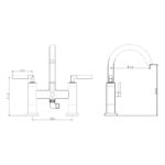 Hudson Reed Tec Lever Bath Shower Mixer