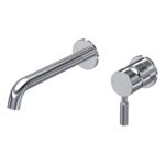 Hudson Reed Tec Lever Chrome 2 Hole Wall Basin Mixer