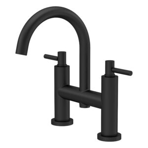 Hudson Reed Tec Lever Matt Black Bath Filler