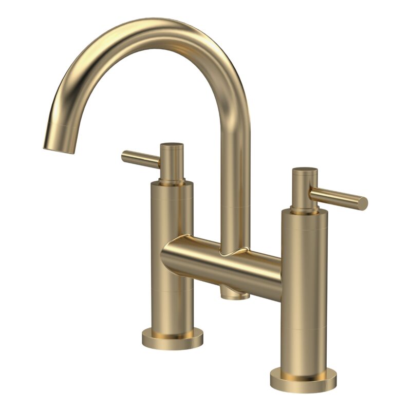 Hudson Reed Tec Lever Brushed Brass Bath Filler Hudson Reed Tec Lever Brushed Brass Bath Filler