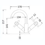 Hudson Reed Tec Crosshead Mono Basin Mixer Tap