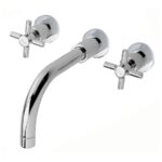 Hudson Reed Tec Crosshead Wall Mounted Basin Mixer