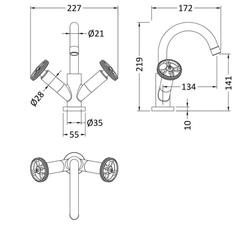 Hudson Reed Revolution Mono Basin Mixer Tap
