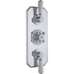 Hudson Reed White Topaz Triple Concealed Valve with Diverter