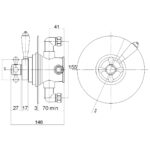 Hudson Reed White Topaz Concealed Dual Shower Valve