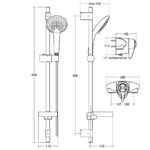 Ideal Standard CTV EL Thermostatic Exposed Shower Pack A5785