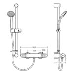 Ideal Standard Alto EV Thermostatic Exposed Shower Pack A5985