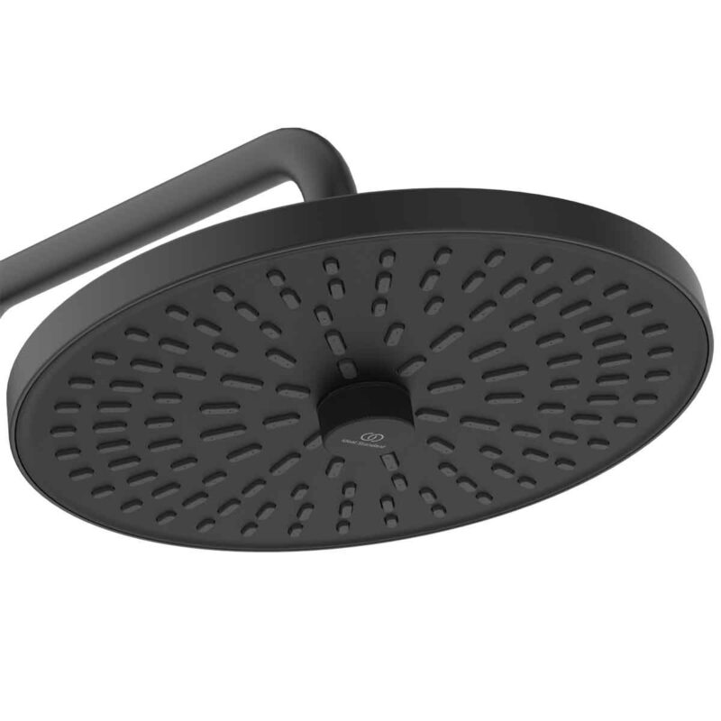 Ideal Standard Ceratherm T25+ Thermostatic Shower System Silk Black