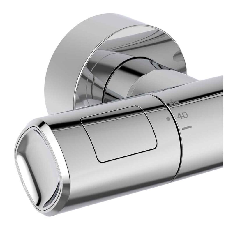 Ideal Standard Ceratherm T100 Exposed Shower System with Square Rainshower