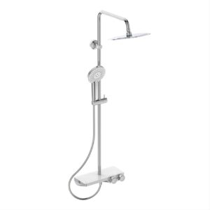 Ideal Standard Ceratherm S200 Exposed Thermostatic Shelf Shower System Round