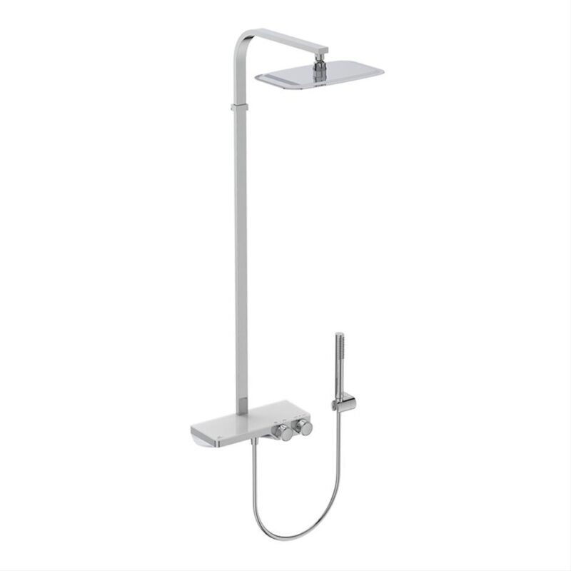 Ideal Standard Ceratherm S200 Exposed Thermostatic Shelf Shower System Square