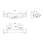 Ideal Standard Ceratherm T125 Exposed Thermostatic Shower Valve