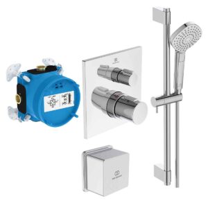 Ideal Standard Ceratherm C100 Built-In Shower Pack with Evo Shower Kit