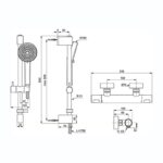 Ideal Standard Ceratherm T25N Exposed Thermostatic Shower Mixer Pack A8517