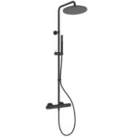 Ideal Standard Ceratherm T25M Eco Shower System 250mm Round Black