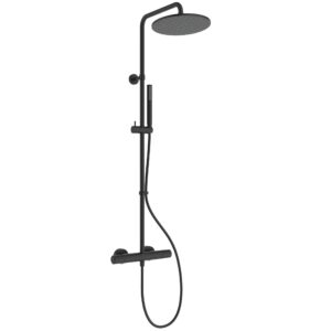 Ideal Standard Ceratherm T25M Eco Shower System 250mm Round Black