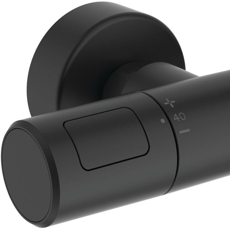 Ideal Standard Ceratherm T25M Eco Shower System 250mm Round Black