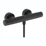 Ideal Standard Ceratherm T25N Exposed Thermostatic Shower Mixer A8601 Black