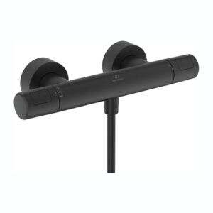 Ideal Standard Ceratherm T25N Exposed Thermostatic Shower Mixer A8601 Black
