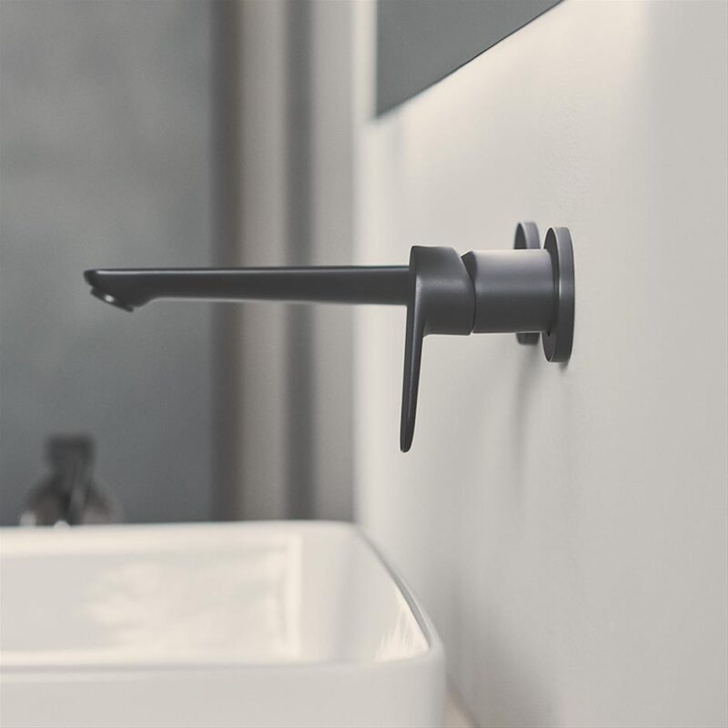 Ideal Standard Cerafine O Single Lever Wall Basin Mixer with Built-In Kit